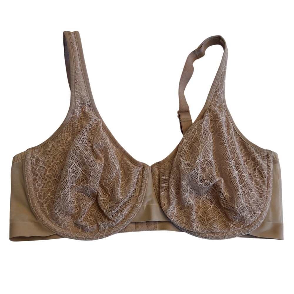 Wacoal #855341 Size 34DD Halo Lace Convertible Bra Underwire Unpadded Sheer